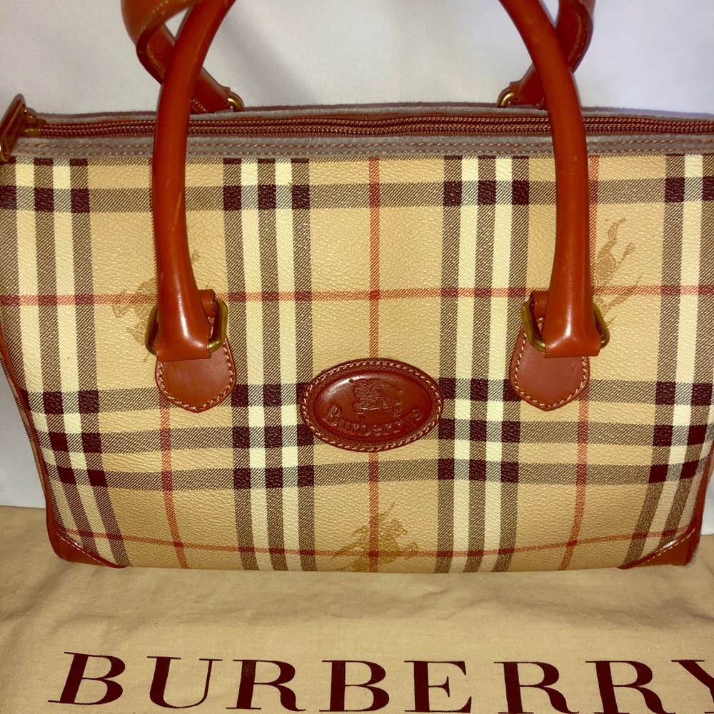 Vintage Burberry Boston Bag